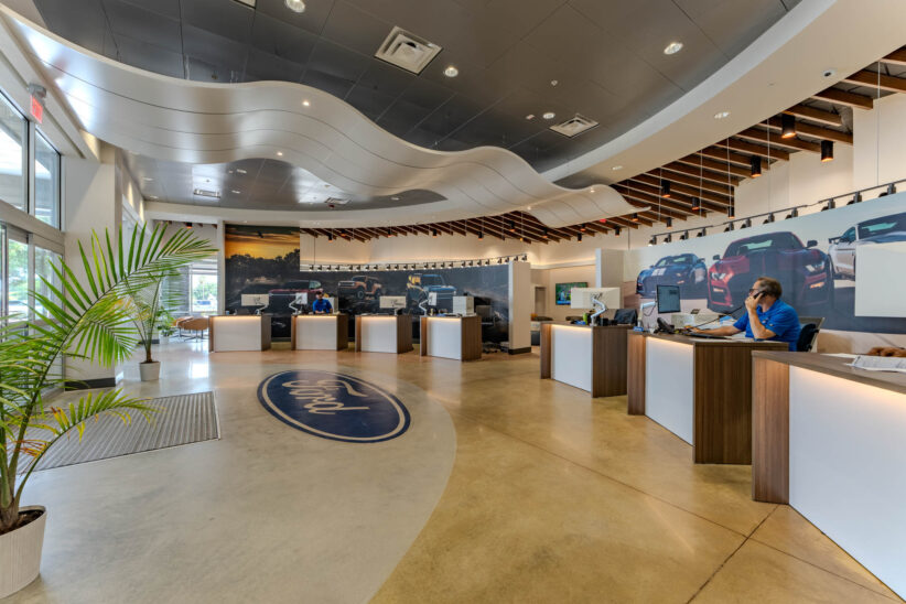 Ford Mullinax Service Lobby Check in